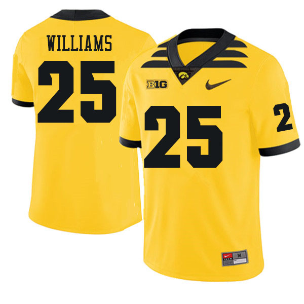 Men #25 Gavin Williams Iowa Hawkeyes College Football Jerseys Sale-Gold - Click Image to Close